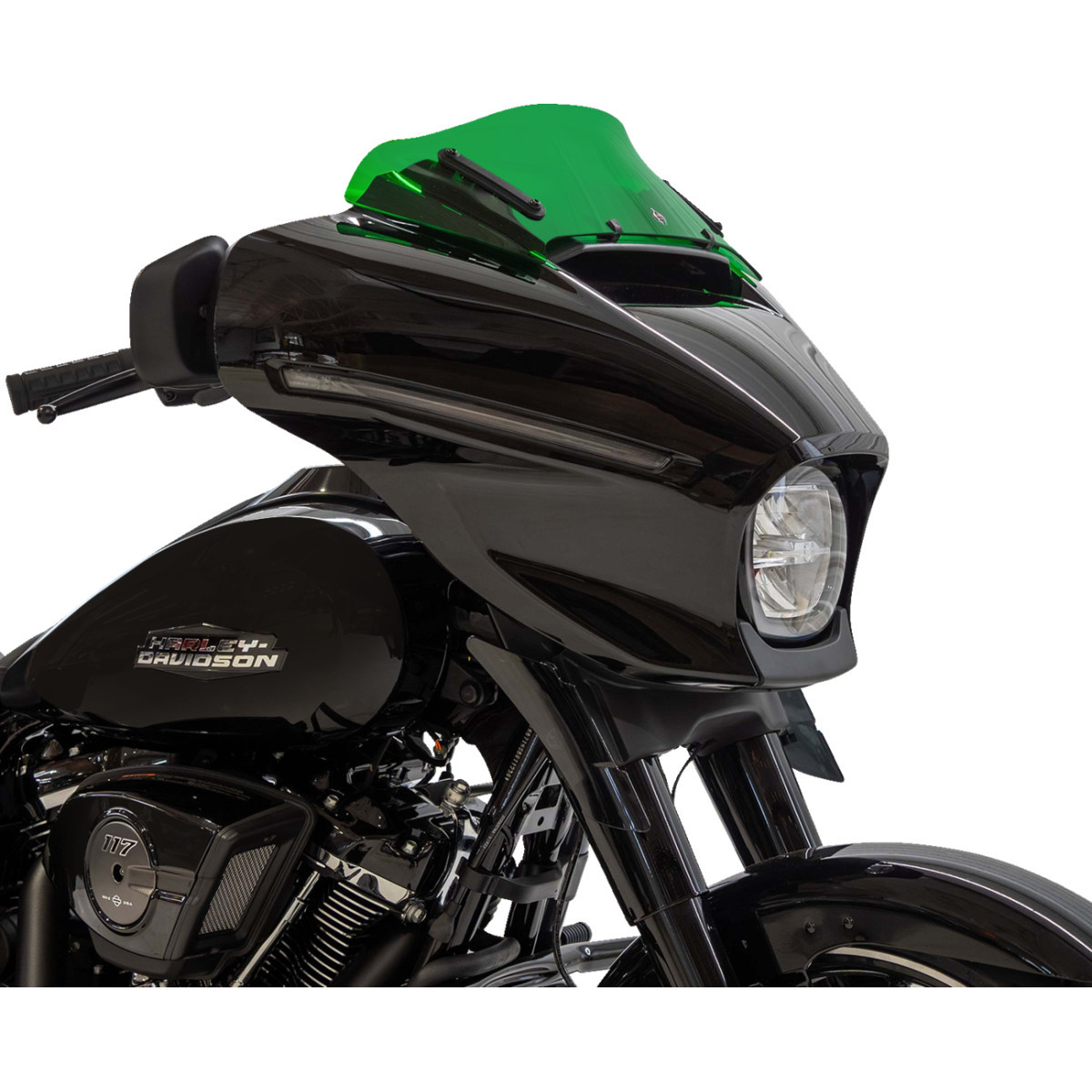 Klock Werks #KWW-01-0744 - Kolor Flare® Windshield - 6-1/2" - Green - '23-'25 FLHX