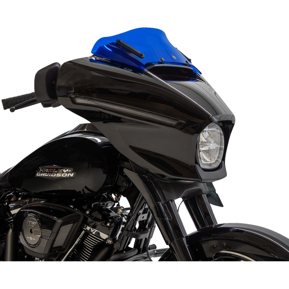 Klock Werks #KWW-01-0745 - Kolor Flare® Windshield - 6-1/2" - Blue - '23-'25 FLHX
