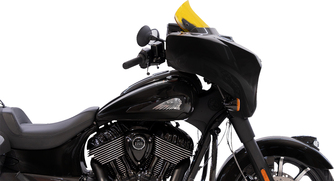 Klock Werks #KWW-04-0638 - Kolor Flare Windshield - 10" - Yellow