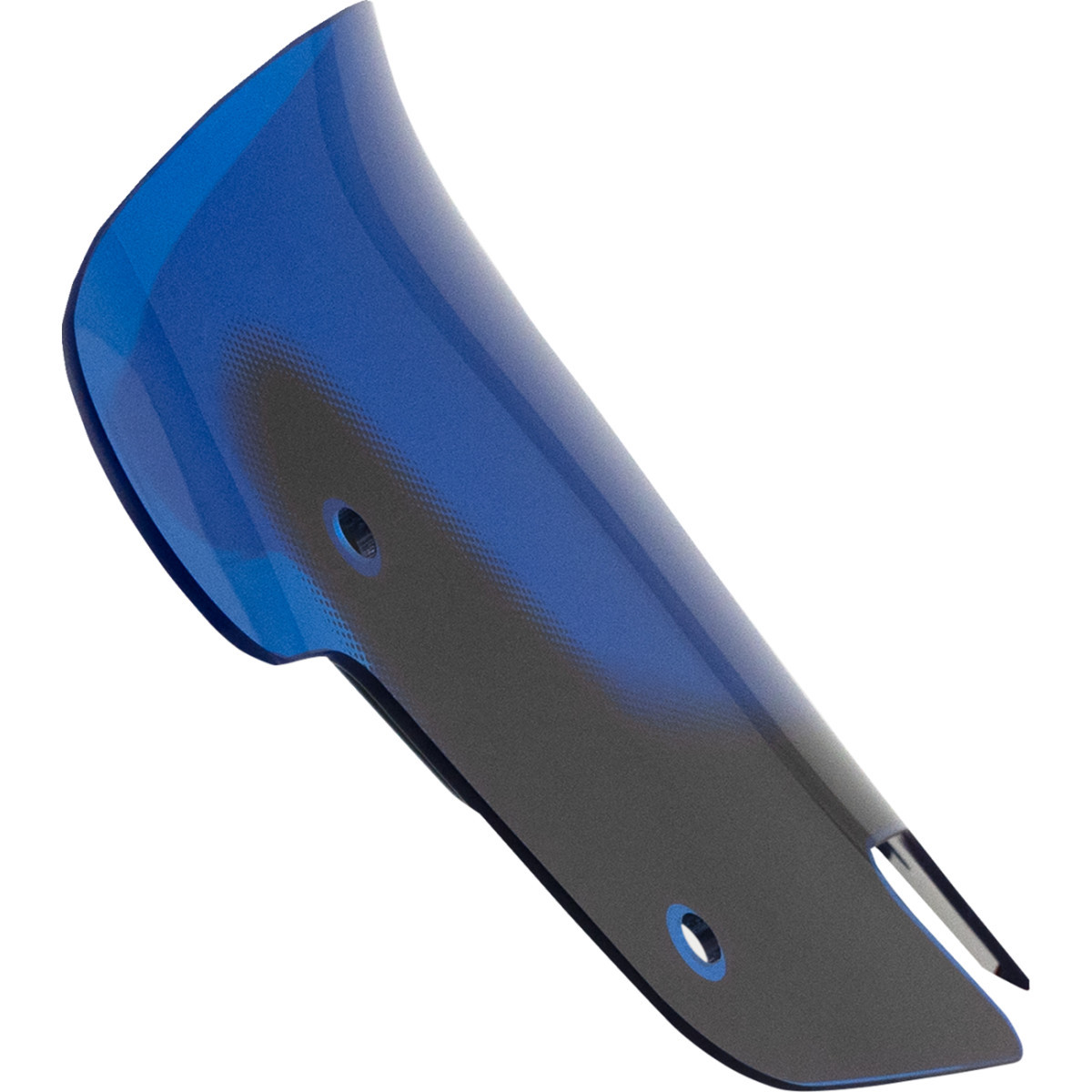 Klock Werks #KWW-04-0640 - Kolor Flare® Windshield - 10" - Blue - '14-'26 Indian