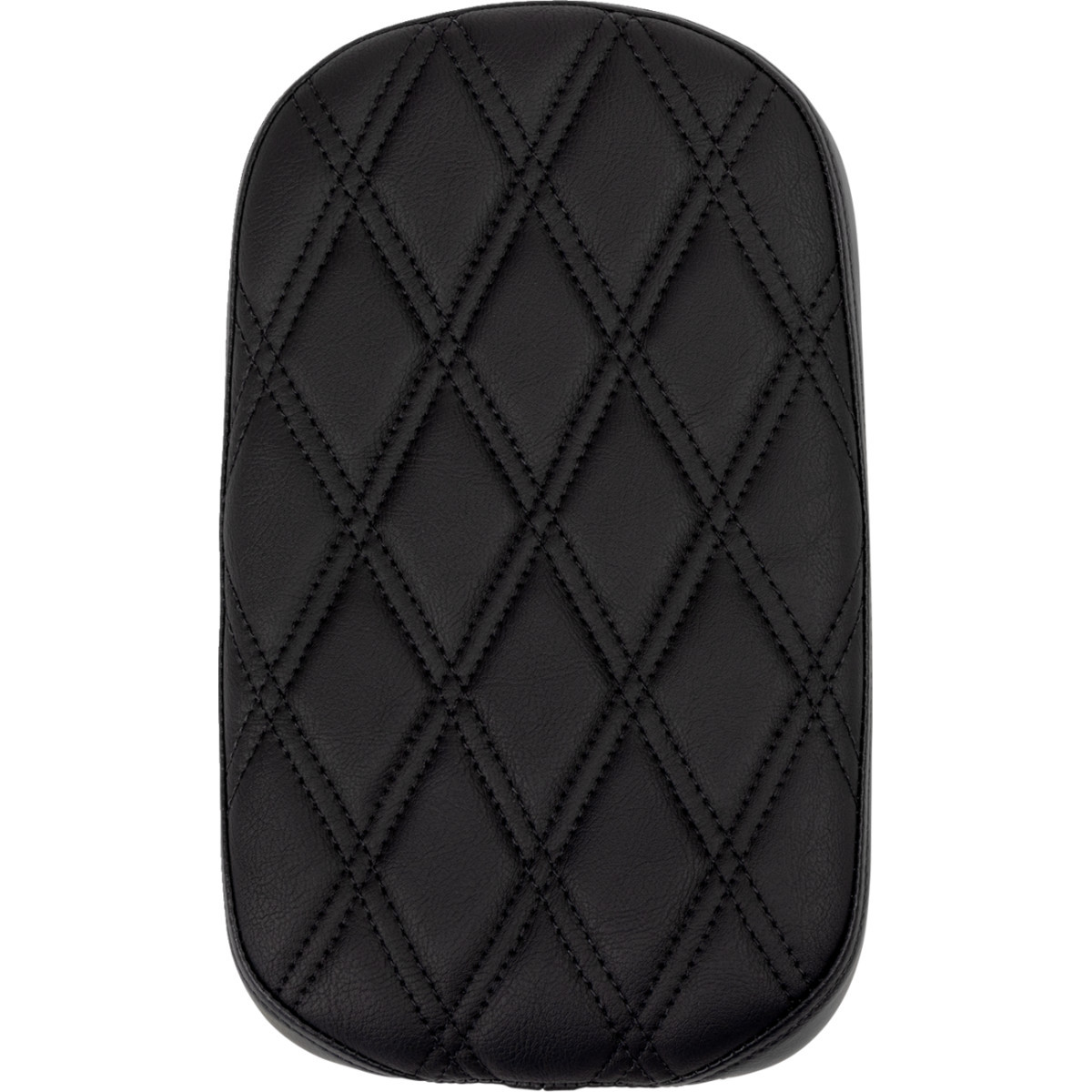 Drag Specialties Seats - Rear Solo Seat - Wide - Double Diamond - Black Stitch - FLH/FLT '97-'23