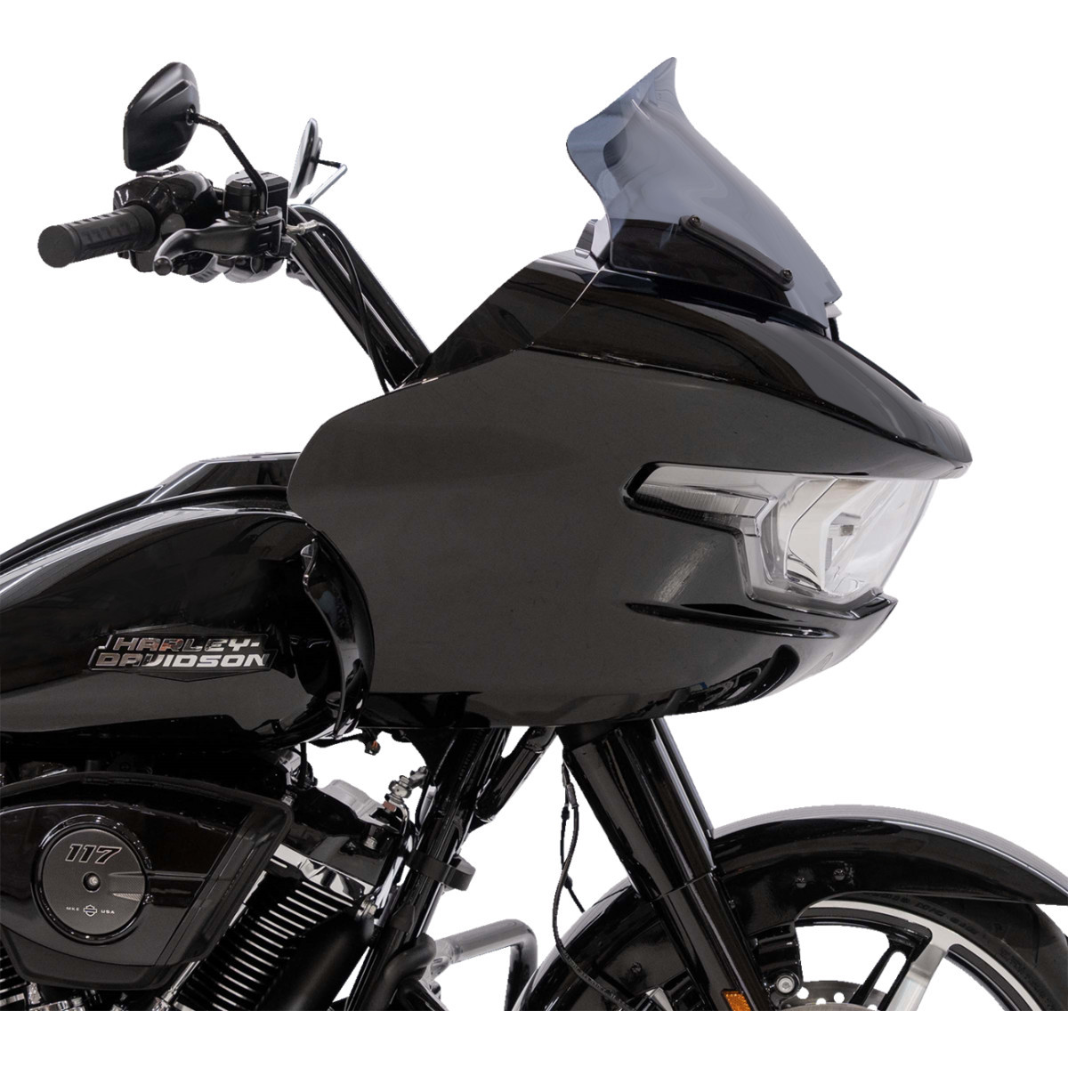 Klock Werks #KWW-01-0735-DS - Sport Flare® Windshield - 11" - Dark Smoke - FLTRX