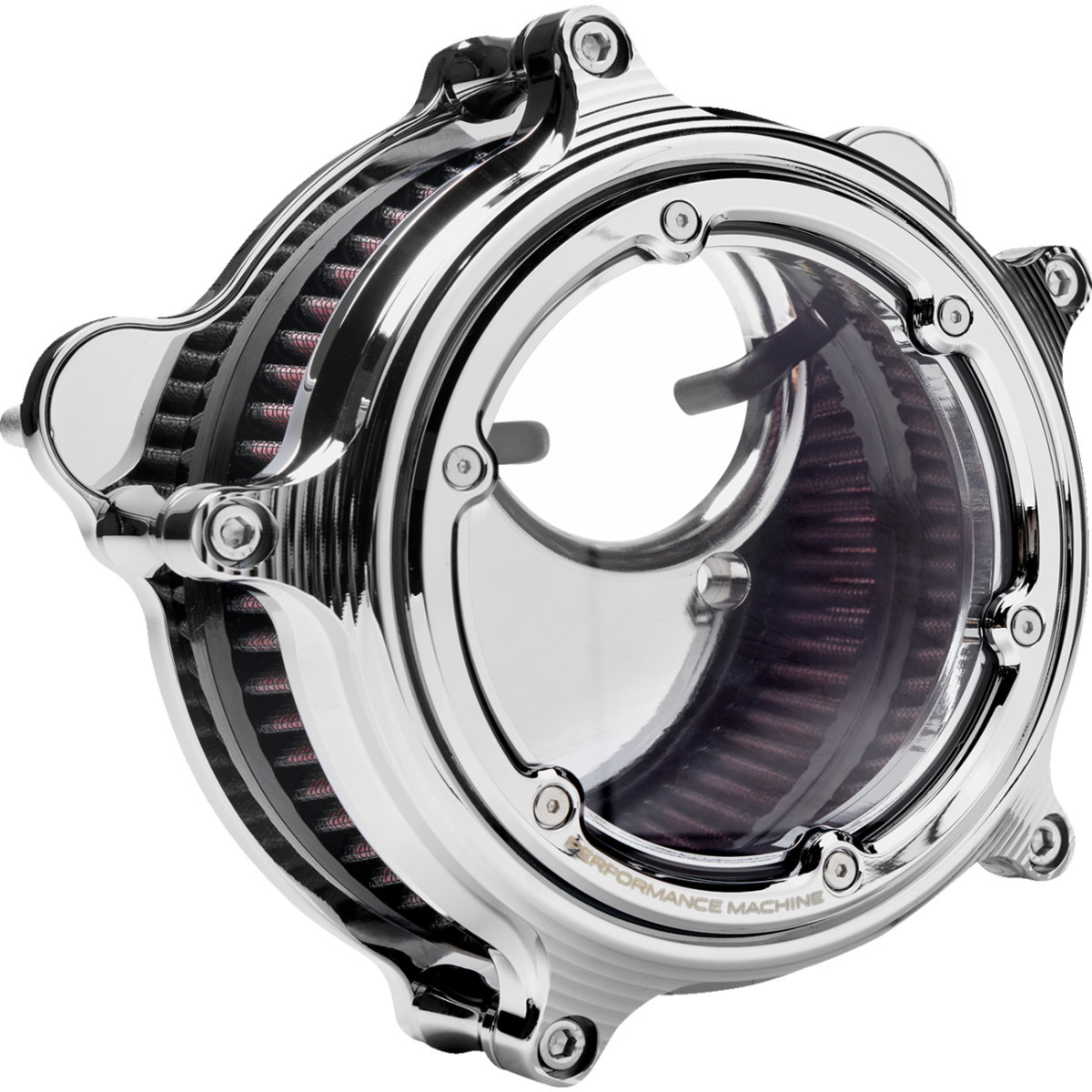 Performance Machine (PM) #0206-2166-CH - Vision Air Cleaner Kit - Chrome