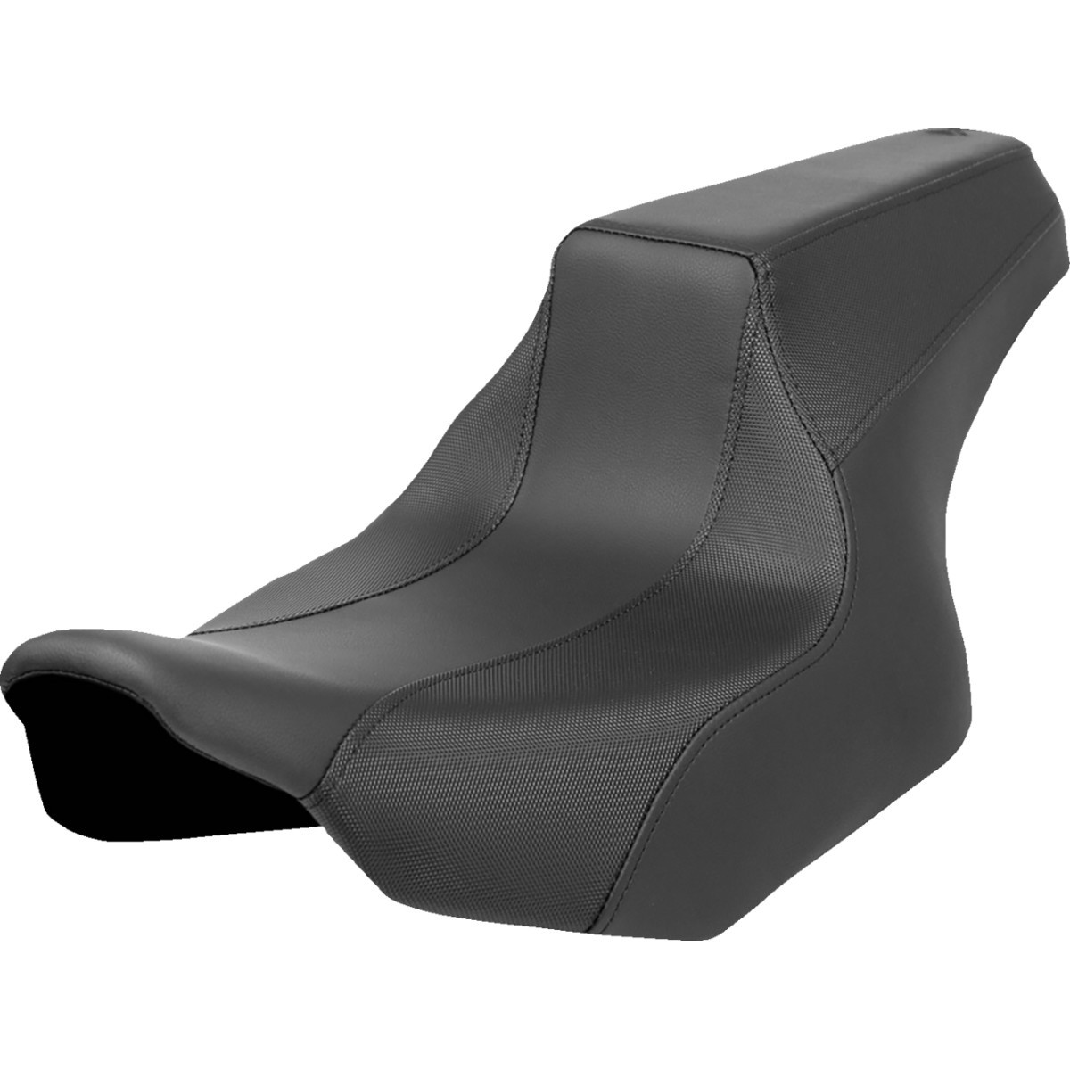 Saddlemen #FD82307 - FXR Division Signature Series Seat - Black w/ Perforated Inserts - FLH/FLT '23-'24