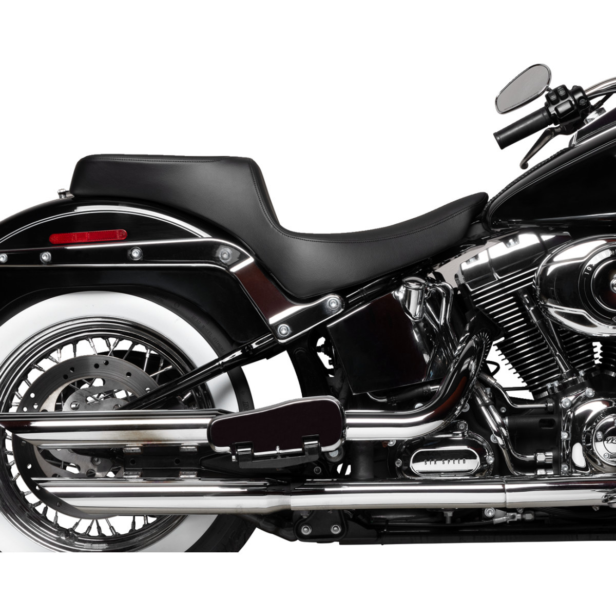 Drag Specialties Seats - Performance Predator 2-Up Seat - Vinyl - Smooth - FL '00-'17