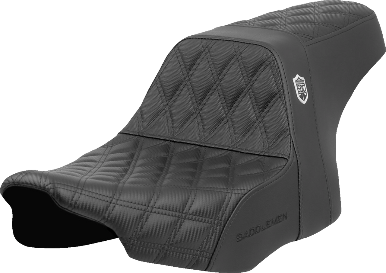 Saddlemen Pro Series SDC Performance Seat - Lattice Stitch - Gripper - w/o Backrest - FLH/FLT '23-'24