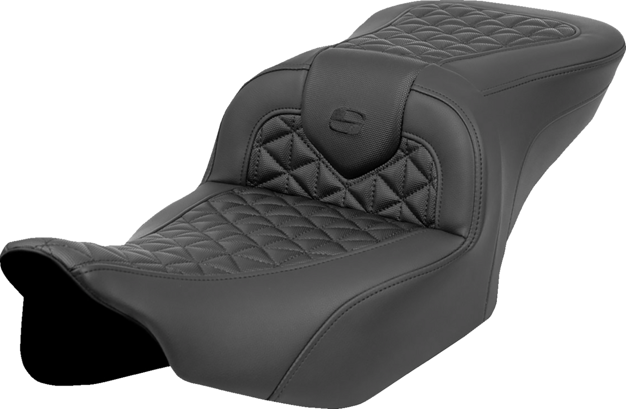 Saddlemen RoadSofa Tri Gripper Seat - Standard Reach - No Backrest - FLH/FLT '23-'24