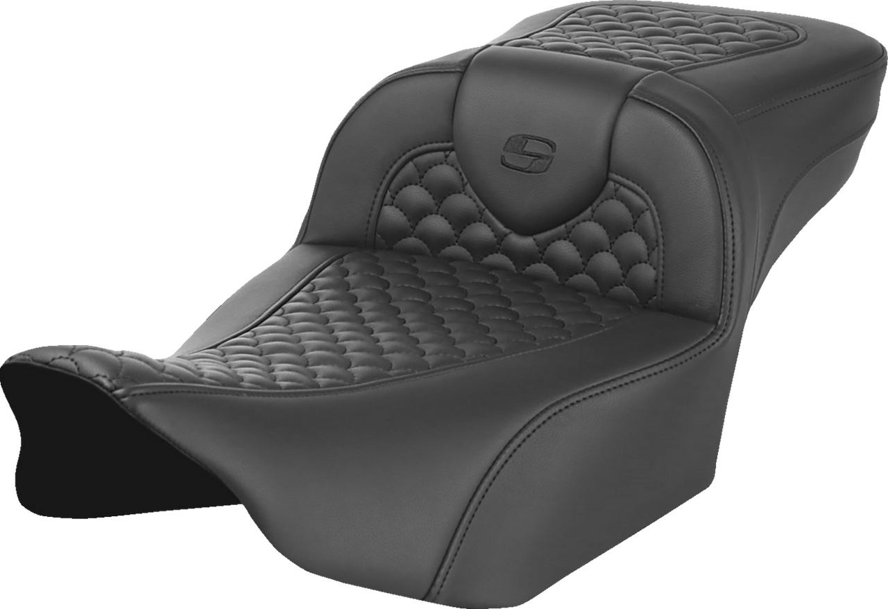 Saddlemen Roadsofa Seat - Dragon Scale Stitch - w/o Backrest - Extended Reach - FLTR/FLHX '23-'24