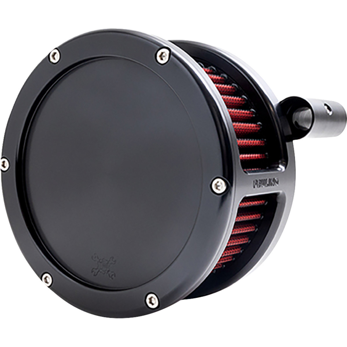 Feuling Parts #5463 - BA Air Cleaner Kit - Black with Red Filter - '93-'99 Evolution Big Twin