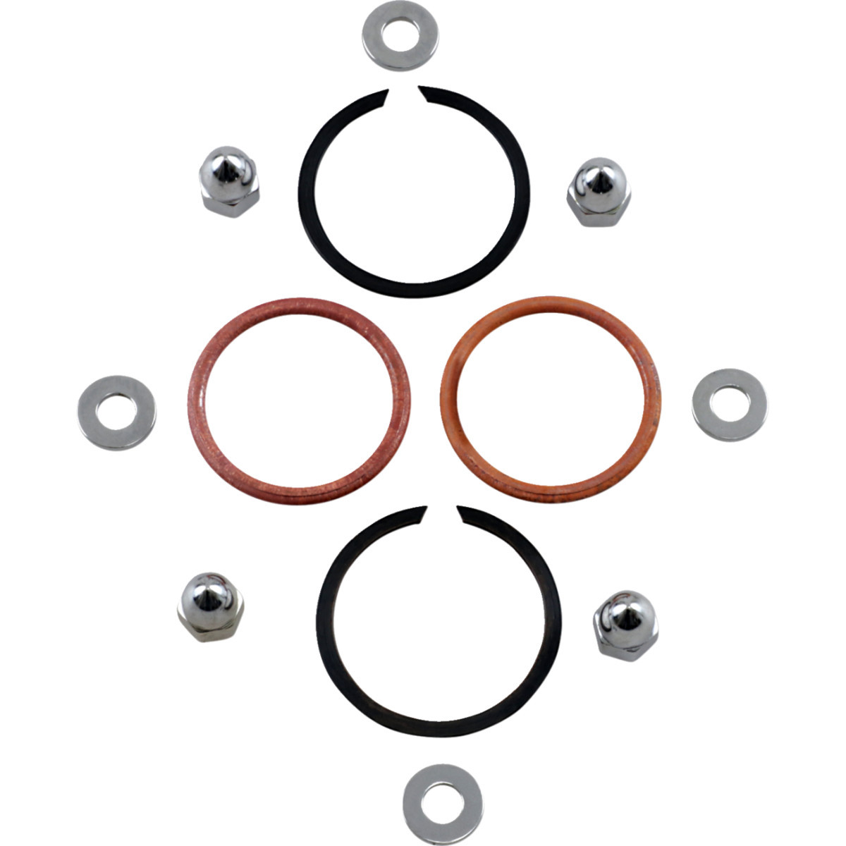 James Gasket #65324-83-KCR1 - Exhaust Port Copper Gasket Kit - Big Twin/Sportster/EVO