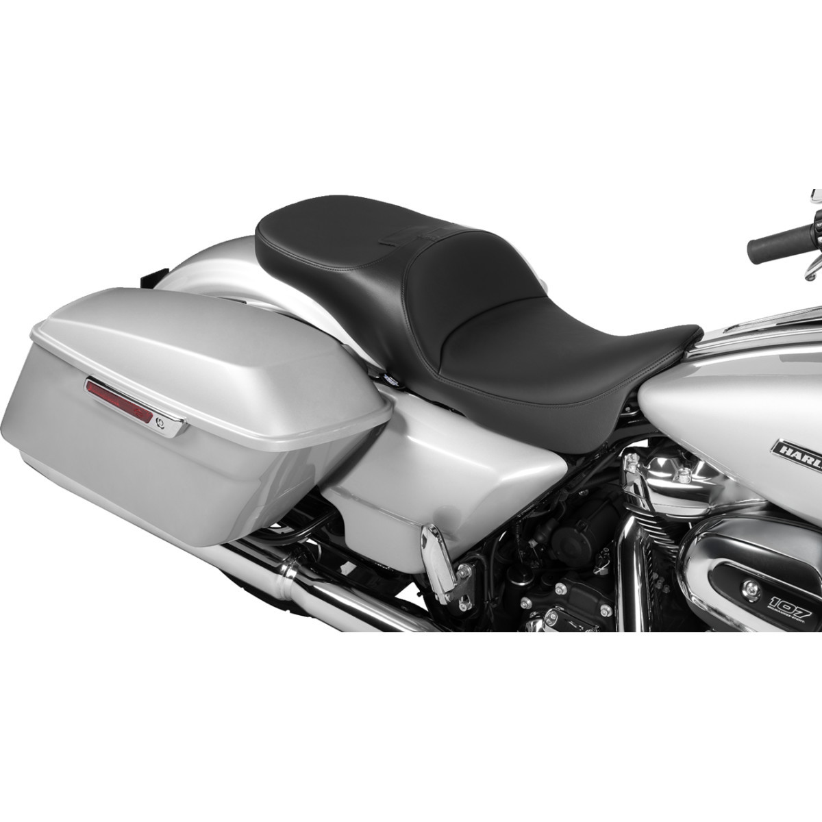 Drag Specialties Seats - Extended Reach Freedom Seat - Solar Leather - Smooth Vinyl - FLT/FLH '09-'25
