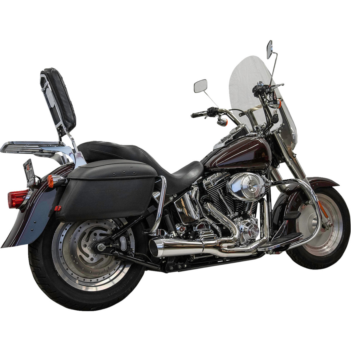 Bassani Xhaust #1S6C - 2-into-1 Ripper Exhaust System - Short - Chrome - Twin Cam Softails