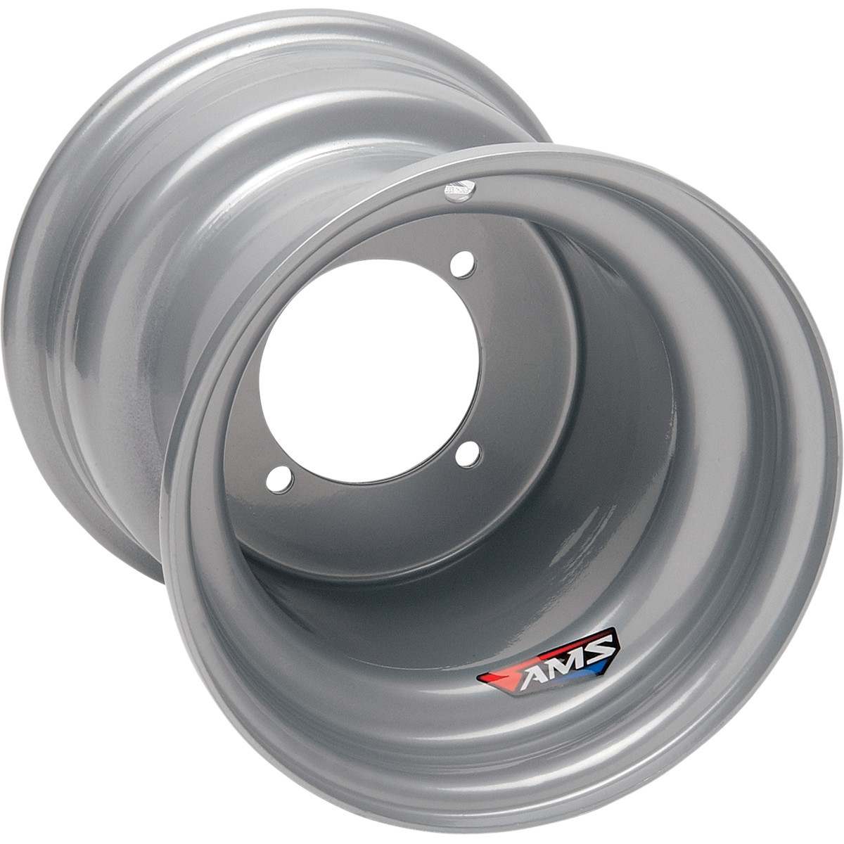 AMS #9913-697 - Steel Wheel - Rear - Chrome - 9x9 - 4/110 - 3+6