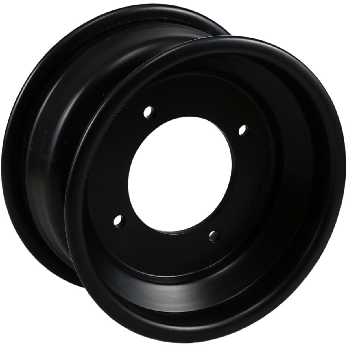 AMS #261RL98115B3 - Wheel - Spun - Rolled-Lip - Rear - Black - 9x8 - 4/115 - 3+5