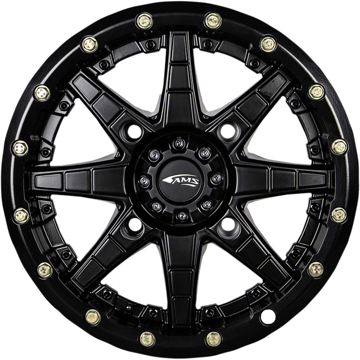AMS #4752-046AS - Wheel - Roll'n 106 - Front/Rear - Black - 14x7 - 4/110 - 5+2
