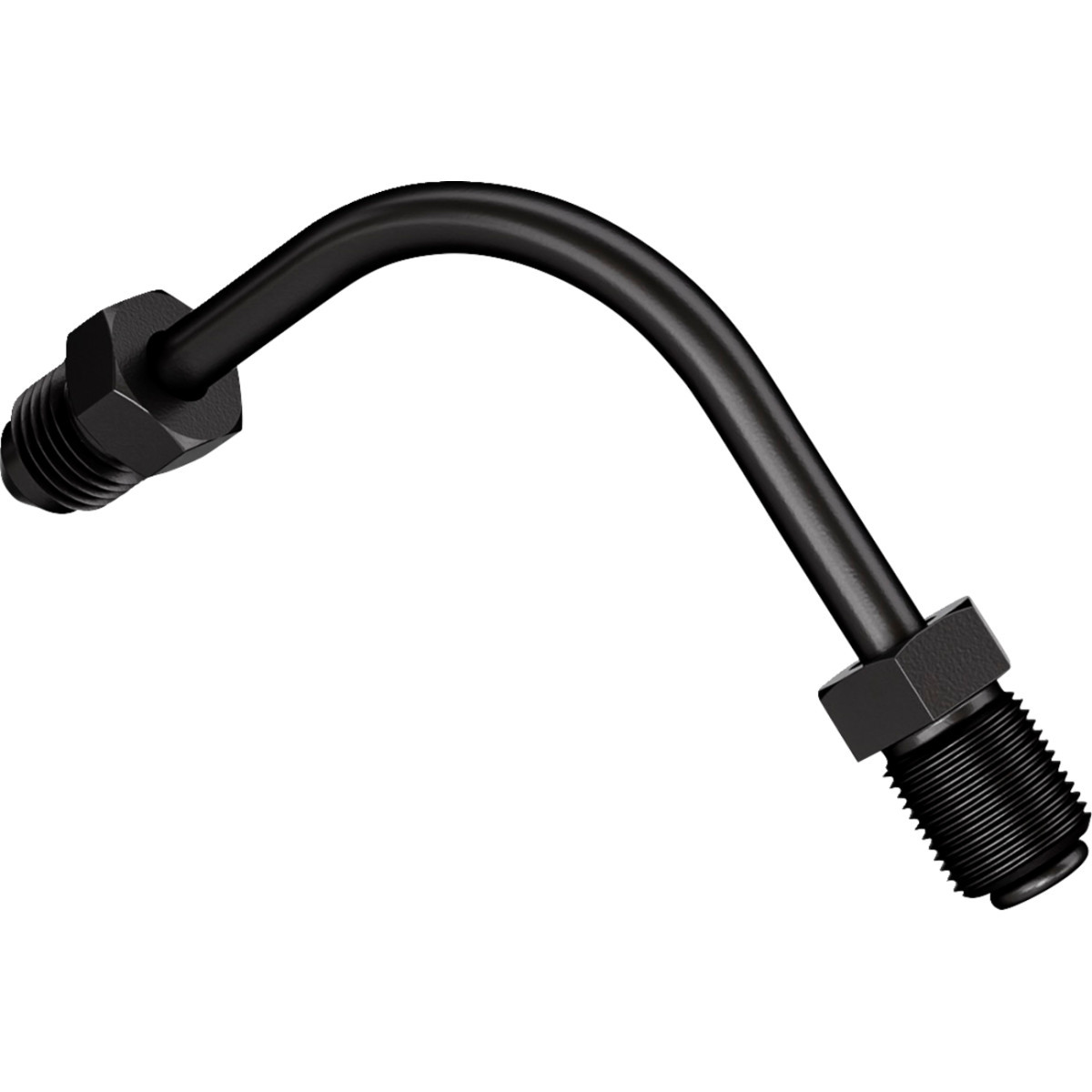 Goodridge #P691-03ZBK - Universal Banjo - Long AN3 Adaptor - 90° Side Bend - Black Zinc