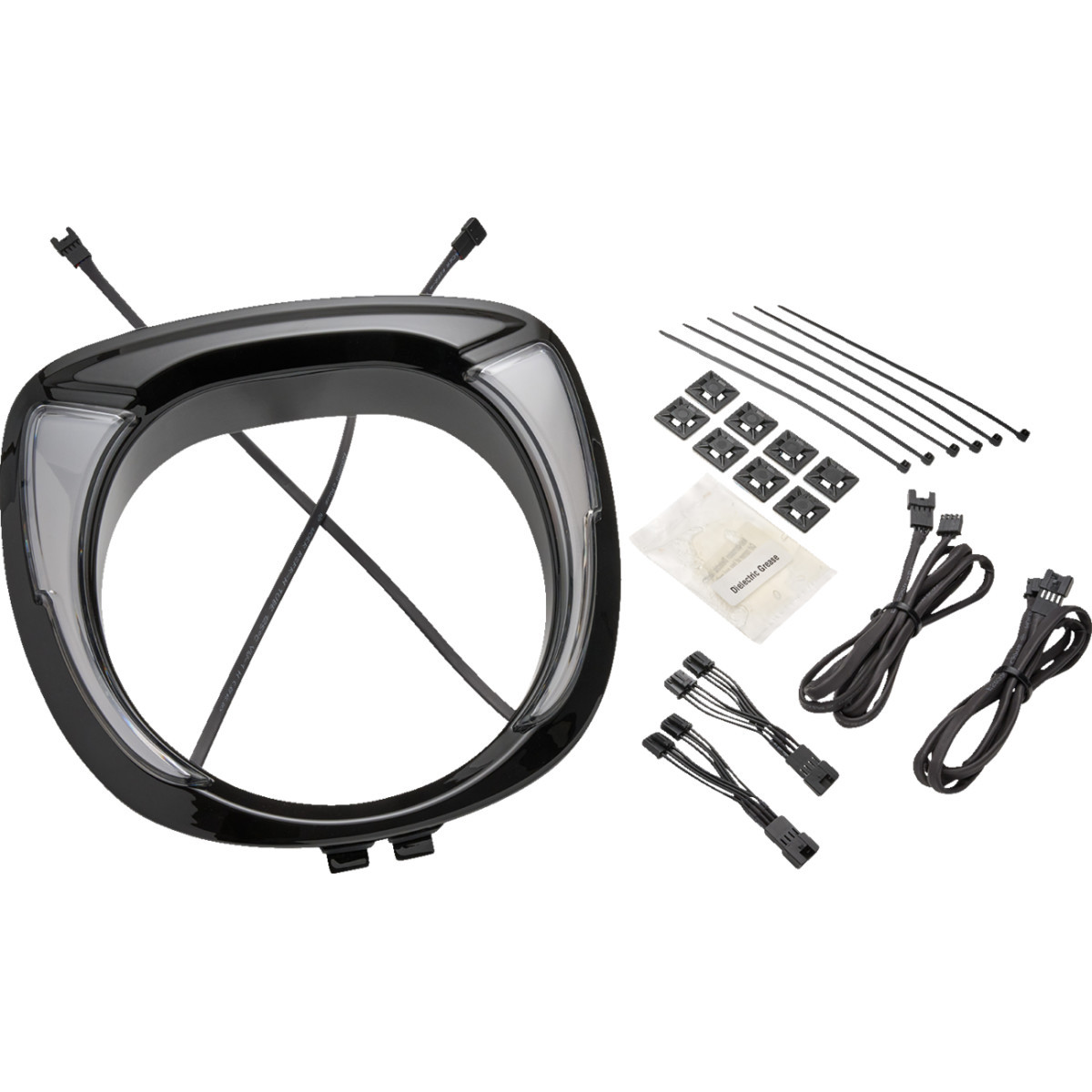 Ciro #46206 - Headlight Bezel - Fang® - Chieftain - Black