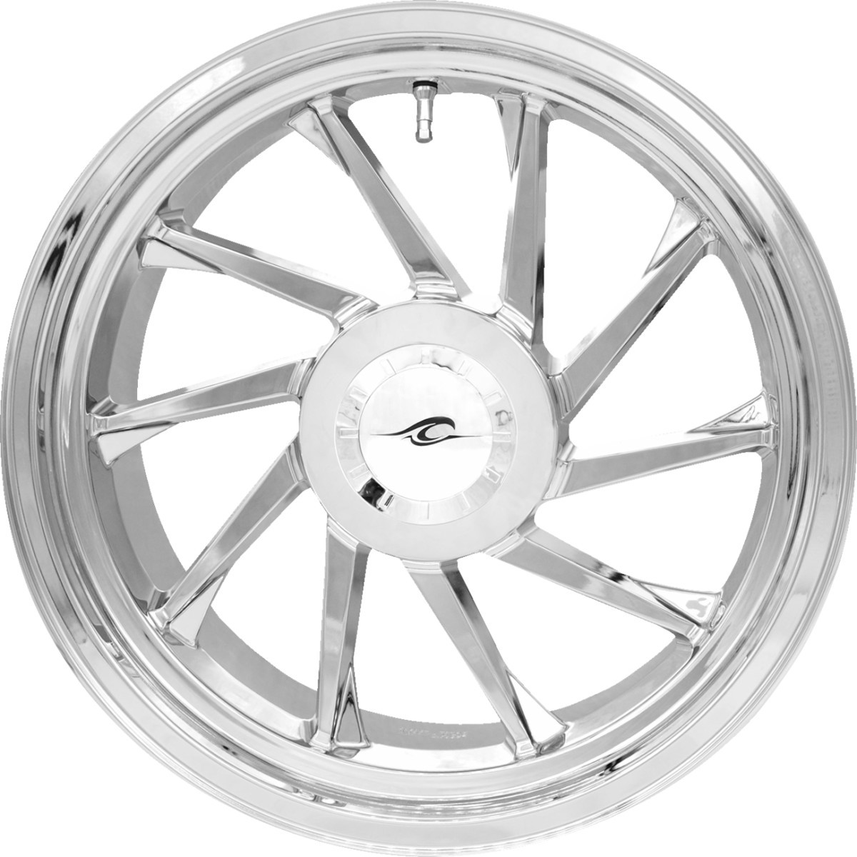 Coastal Moto #3D-HURR-187T-CH - Wheel - Hurricane 3D - Rear Right - Chrome - 18" - Trike