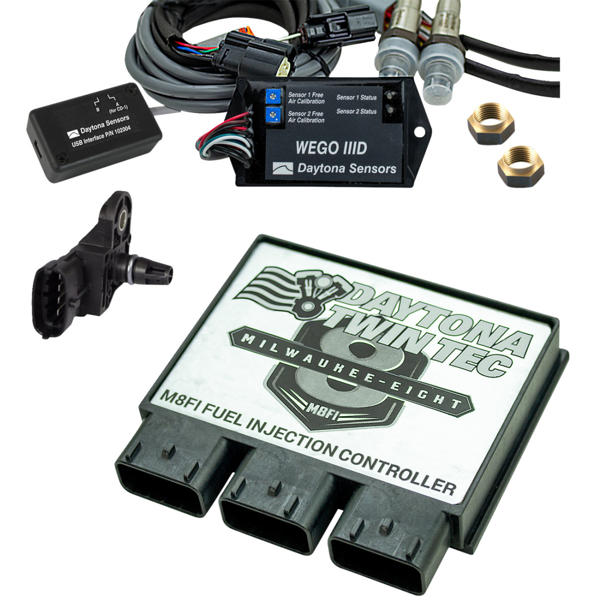 Daytona Twin TEC LLC #17812 - Fuel Injection Electronic Control Module Kit with 2 BAR Manifold Absolute Sensor - '18-'20 Softail