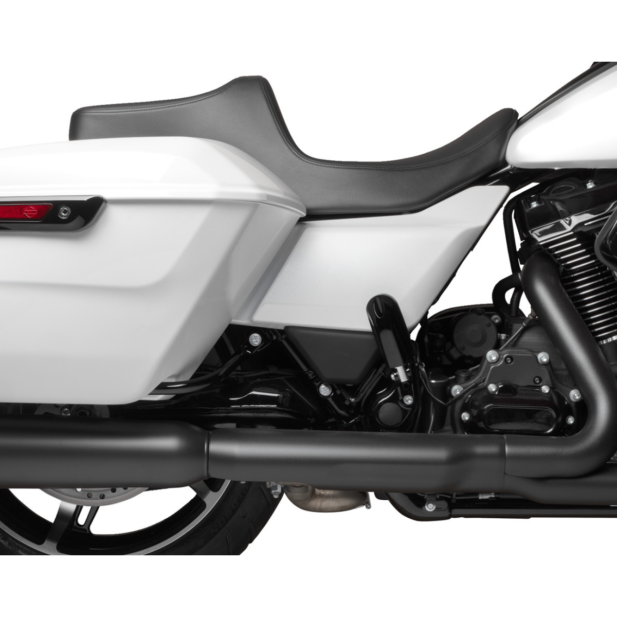Drag Specialties Seats - Predator III Seat - Smooth - Black Solar Leather - FLT/FLH '23-'24