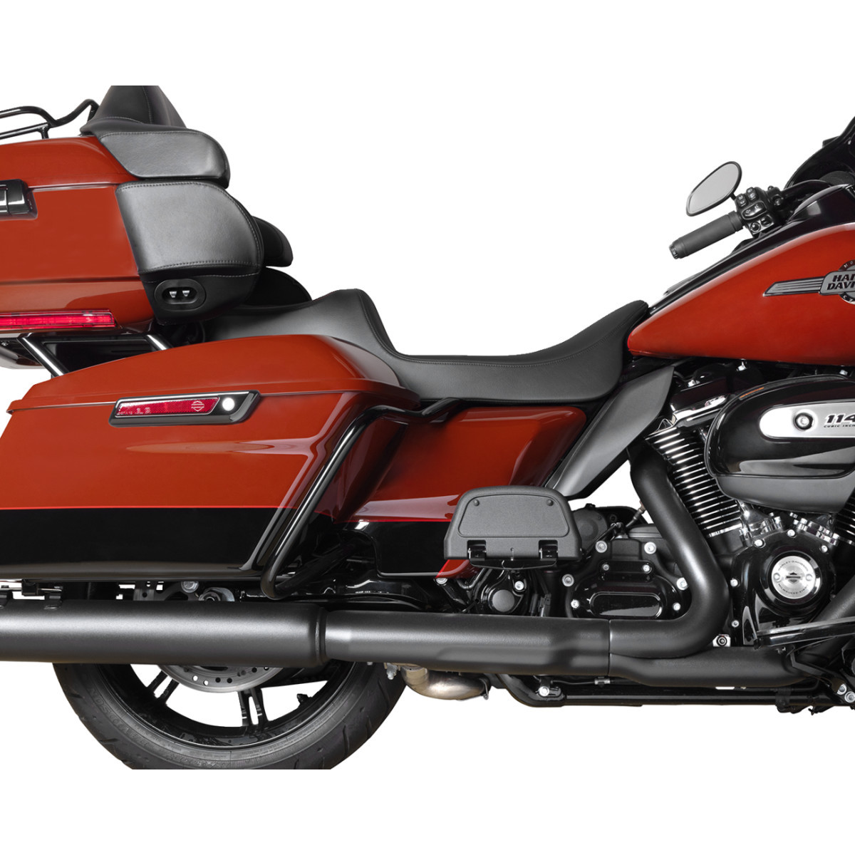 Drag Specialties Seats - Predator III Seat - Extended Reach - Smooth - Black Solar Leather - FLH/FLT '08-'24