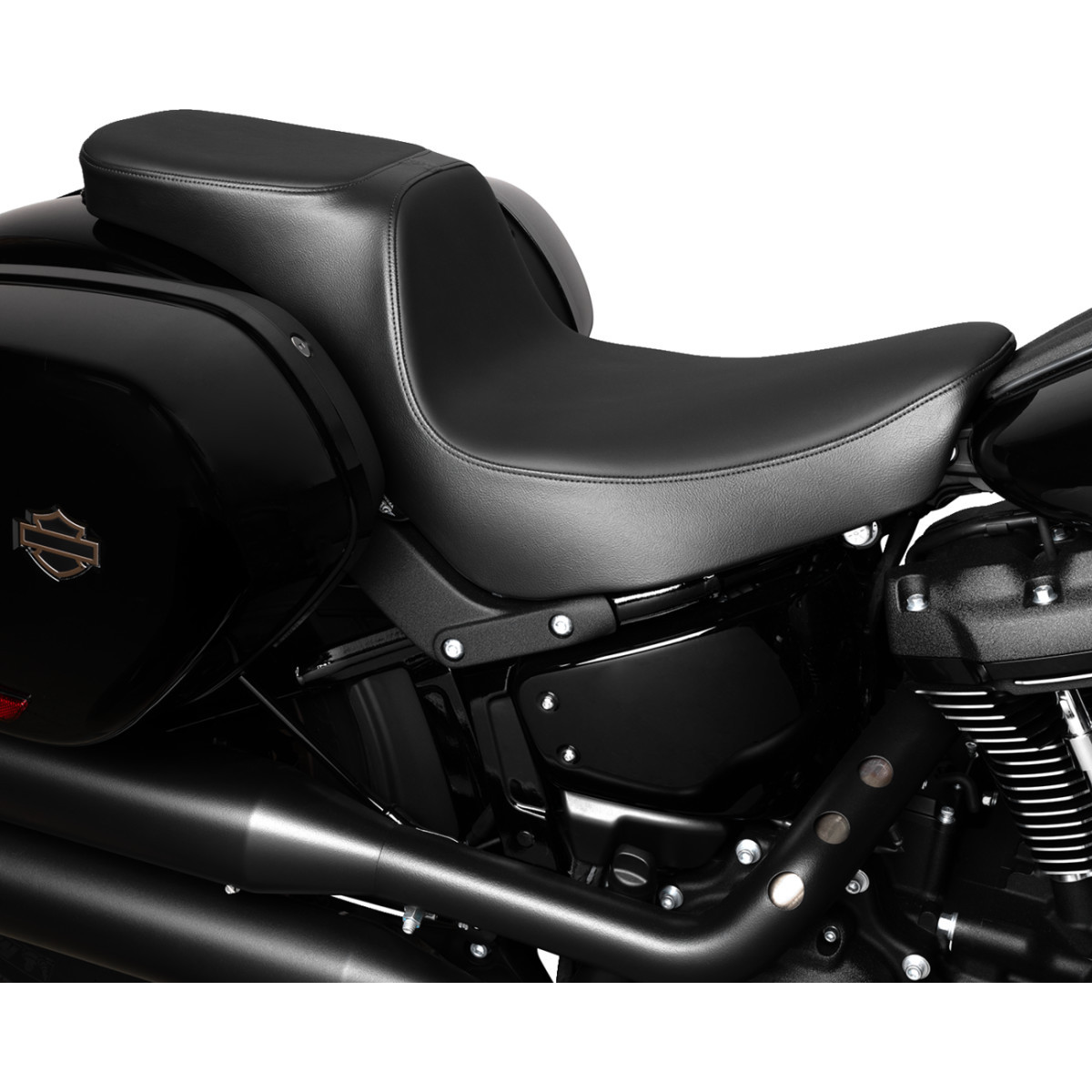 Drag Specialties Seats - Predator 2-Up Seat - Solar Leather - Smooth - FLSB/FXLRS '18-'24