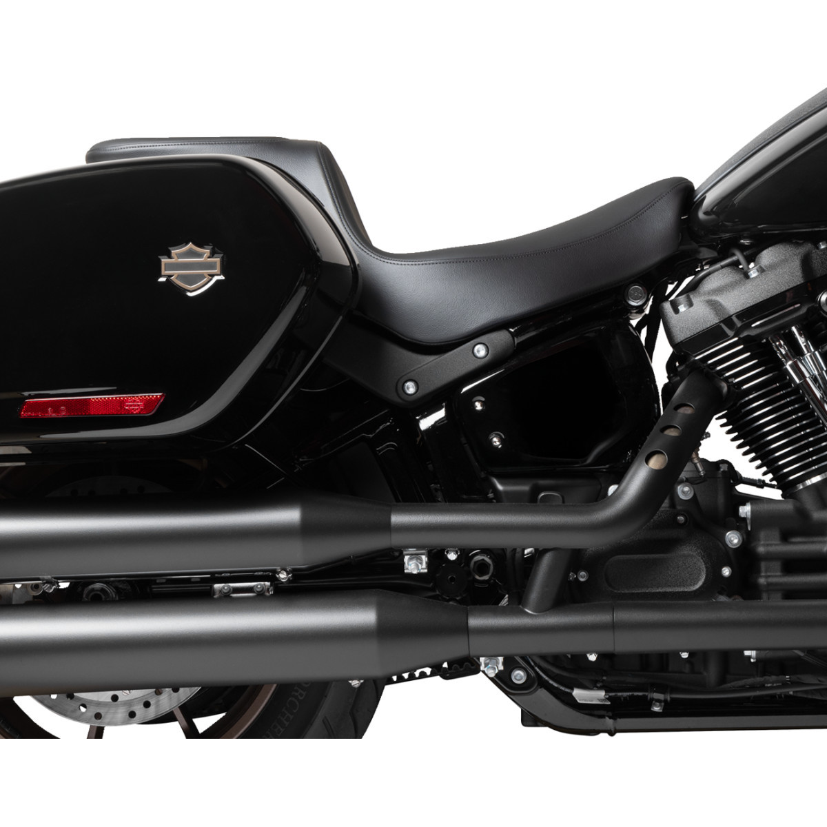 Drag Specialties Seats - Predator 2-Up Seat - Solar Leather - Smooth - FLSB/FXLRS '18-'24
