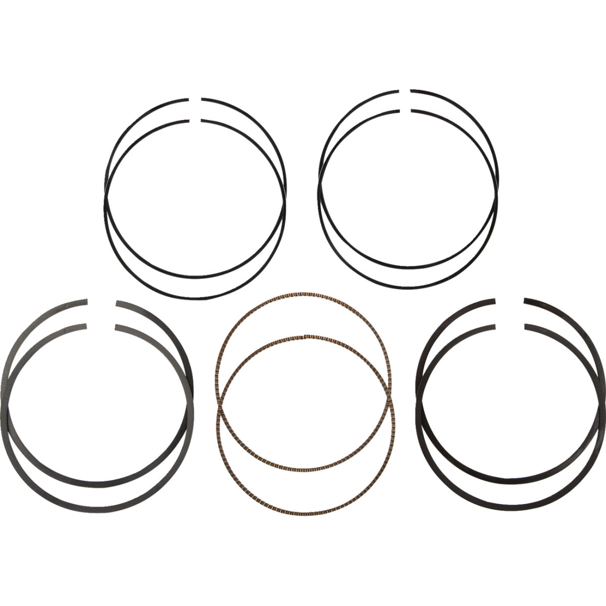 Hastings #2C523225 - Piston Rings - 114" Motor - 4.000" +.010" - M8