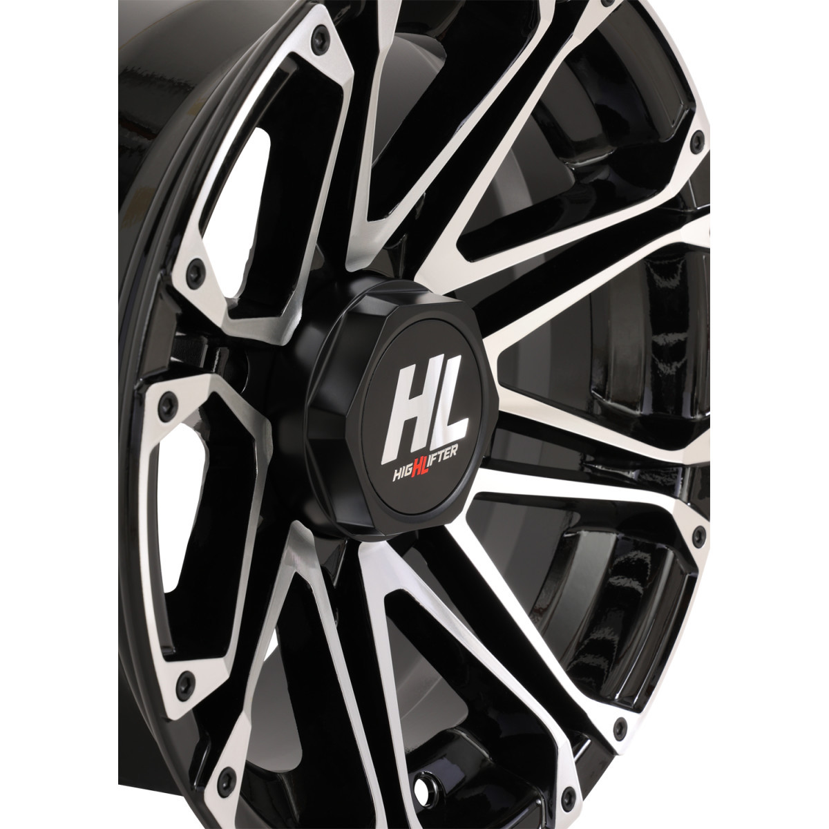 High Lifter #14HL03-1156 - Wheel - HL3 - Front/Rear - Gloss Black w/Machined - 14x7 - 4/156 - 4+3 (+5 mm)