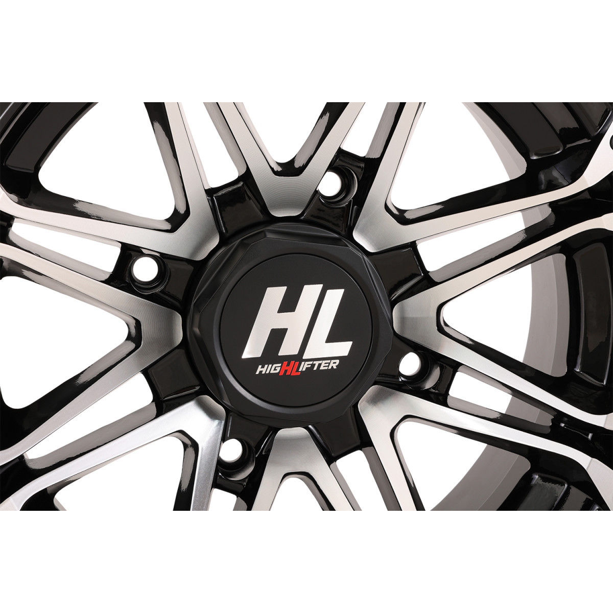 High Lifter #14HL03-1156 - Wheel - HL3 - Front/Rear - Gloss Black w/Machined - 14x7 - 4/156 - 4+3 (+5 mm)