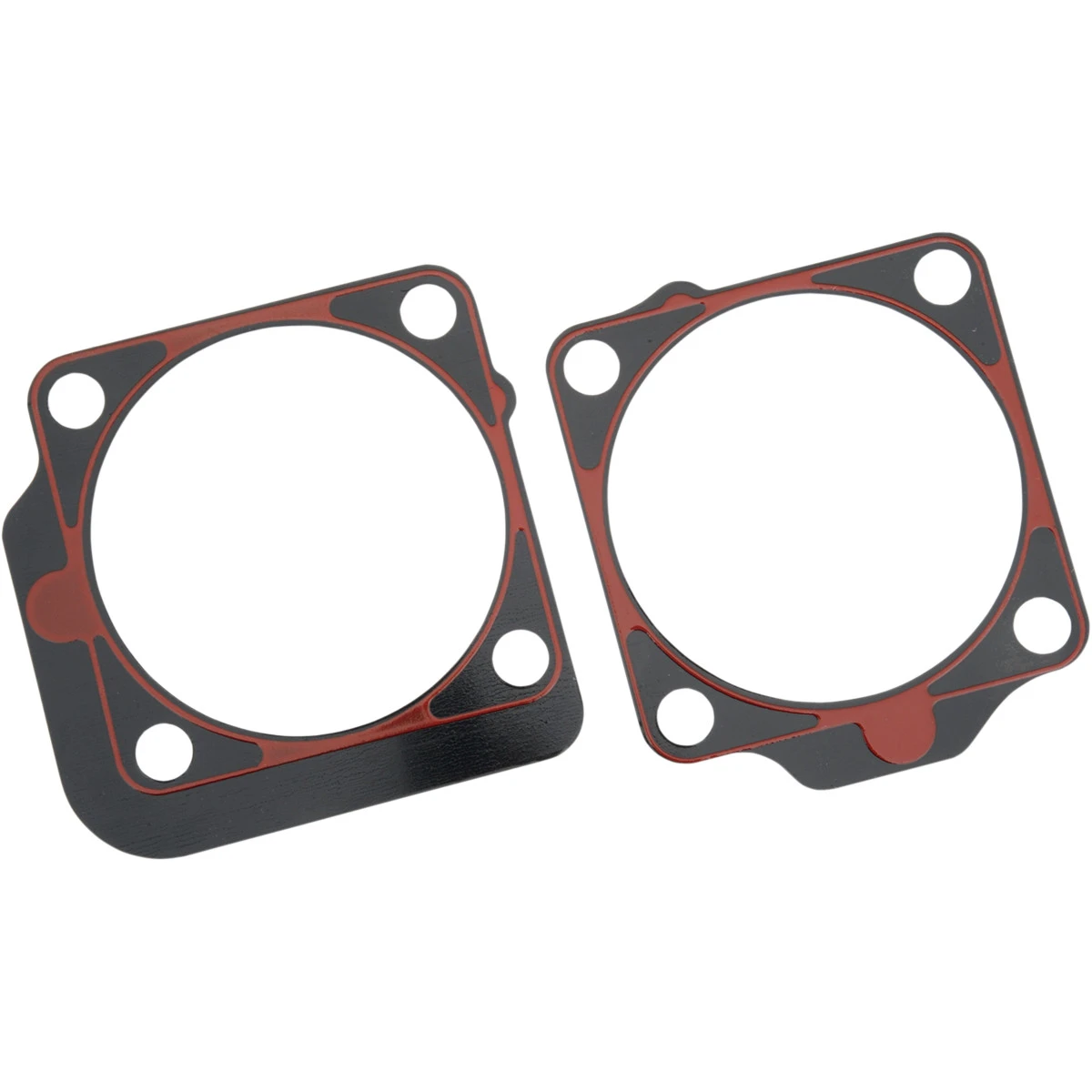 James Gasket #JGI-16776-63-X1 - Metal Base Gasket with Outside Oilers (Front and Rear) - .020" - Big Twin