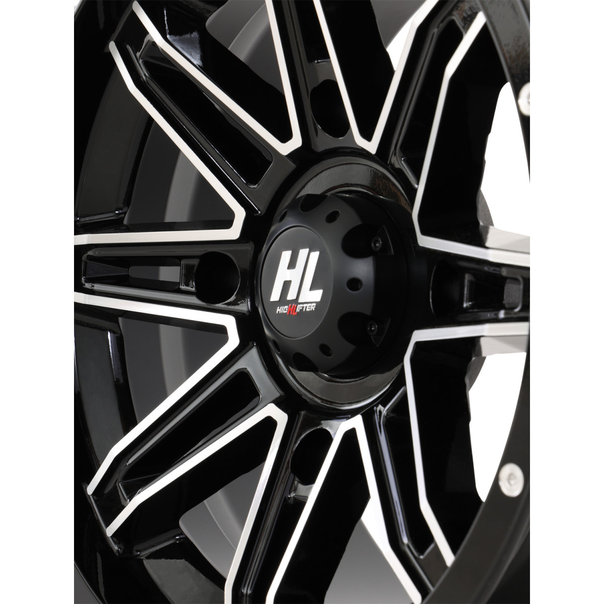 High Lifter #14HL22-1137 - Wheel - HL22 - Front/Rear - Gloss Black w/Machined - 14x7 - 4/137 - 4+3 (+10 mm)