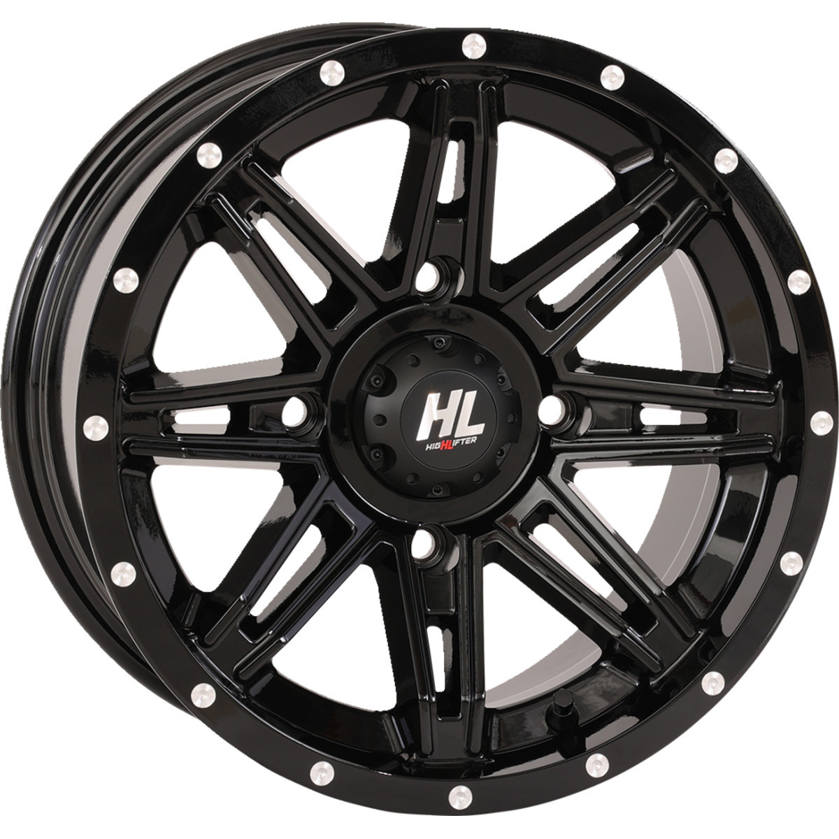 High Lifter #14HL22-1237 - Wheel - HL22 - Front/Rear - Gloss Black - 14x7 - 4/137 - 4+3 (+10 mm)
