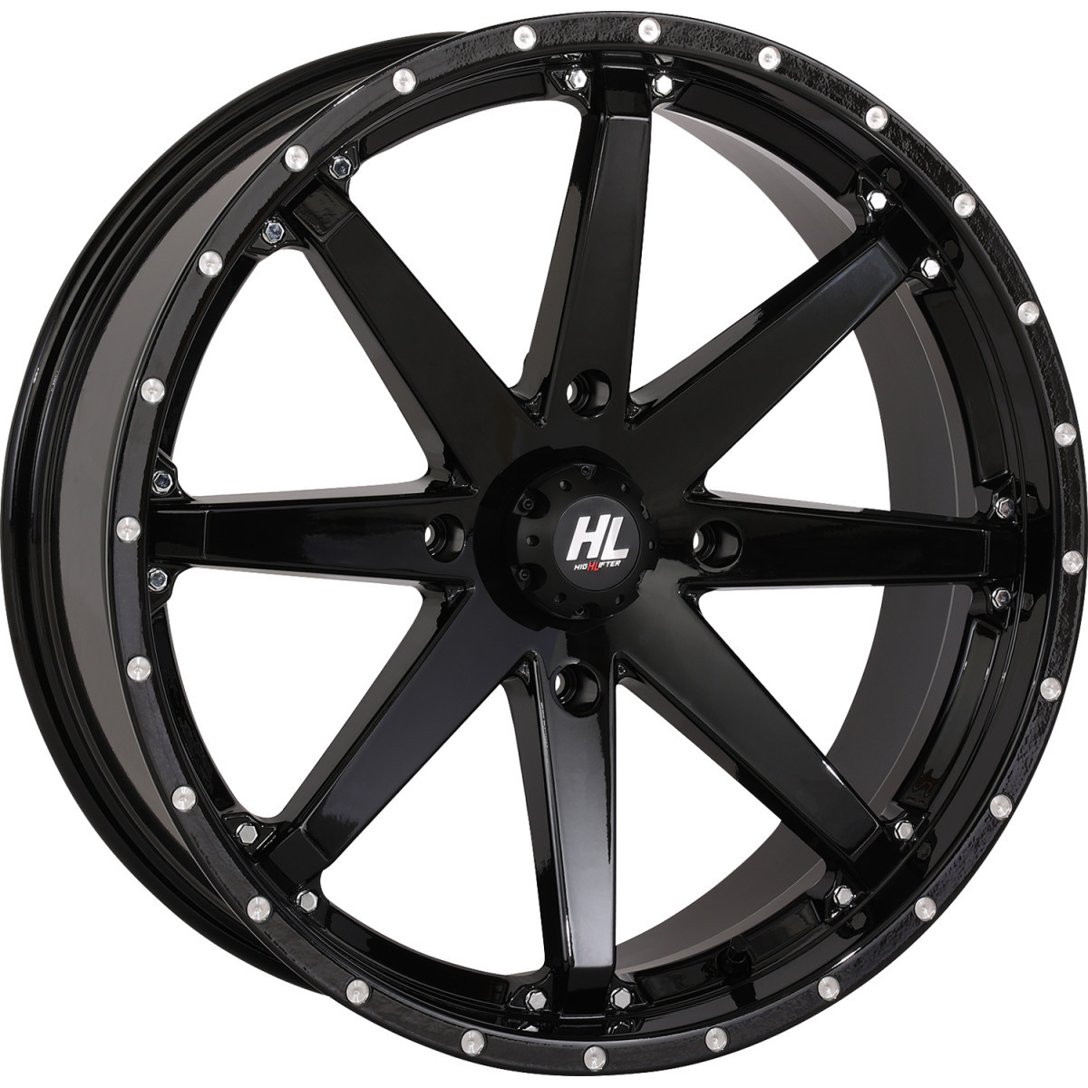 High Lifter #15HL10-1256 - Wheel - HL10 - Front/Rear - Gloss Black - 15x7 - 4/156 - 5+2 (+40 mm)