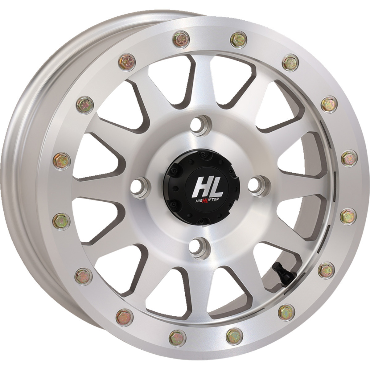 High Lifter #14HLA1-1756 - Wheel - HLA1 Beadlock - Front/Rear - Machined - 14x7 - 4/156 - 5+2 (+40 mm)