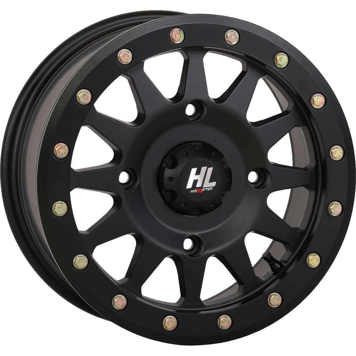 High Lifter #14HLA1-1437 - Wheel - HLA1 Beadlock - Front/Rear - Matte Black - 14x7 - 4/137 - 5+2 (+40 mm)