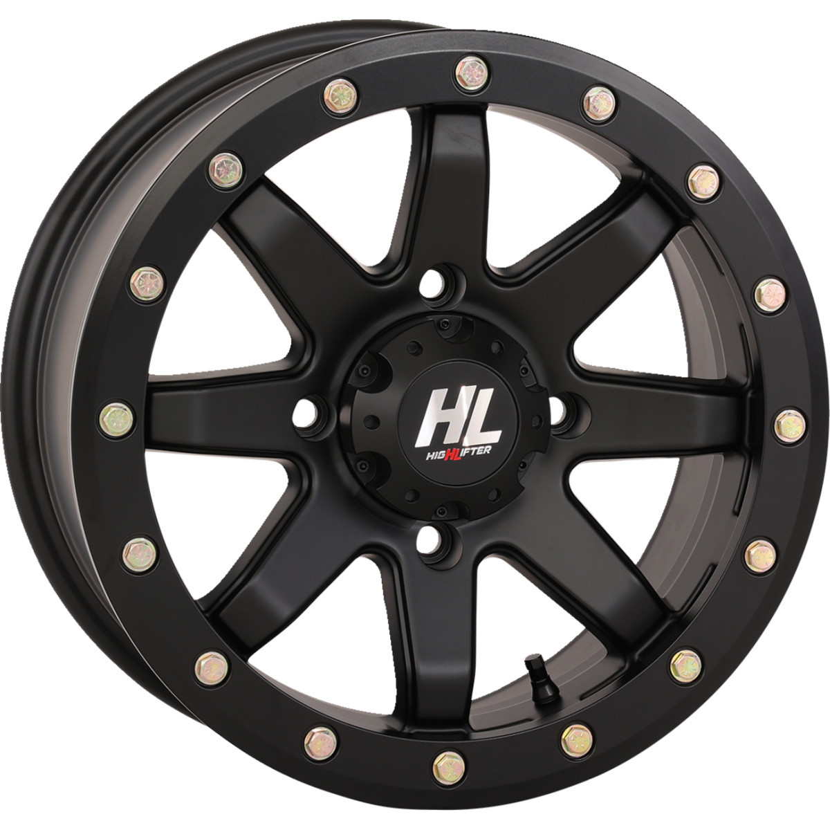 High Lifter #14HL09-1456 - Wheel - HL9 Beadlock - Front/Rear - Matte Black - 14x7 - 4/156 - 5+2 (+30 mm)