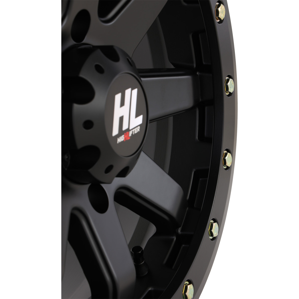 High Lifter #15HL09-1437 - Wheel - HL9 Beadlock - Front/Rear - Matte Black - 15x7 - 4/137 - 5+2 (+30 mm)