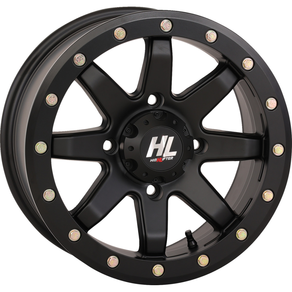 High Lifter #15HL09-14371 - Wheel - HL9 Beadlock - Rear - Matte Black - 15x10 - 4/137 - 5+5