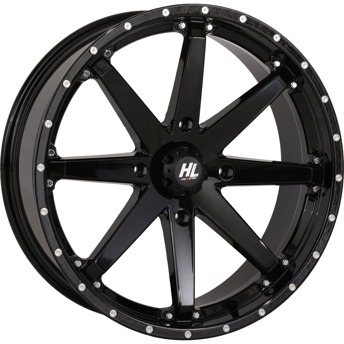 High Lifter #20HL10-1237 - Wheel - HL10 - Front/Rear - Gloss Black - 20x7 - 4/137 - 4+3 (+10 mm)