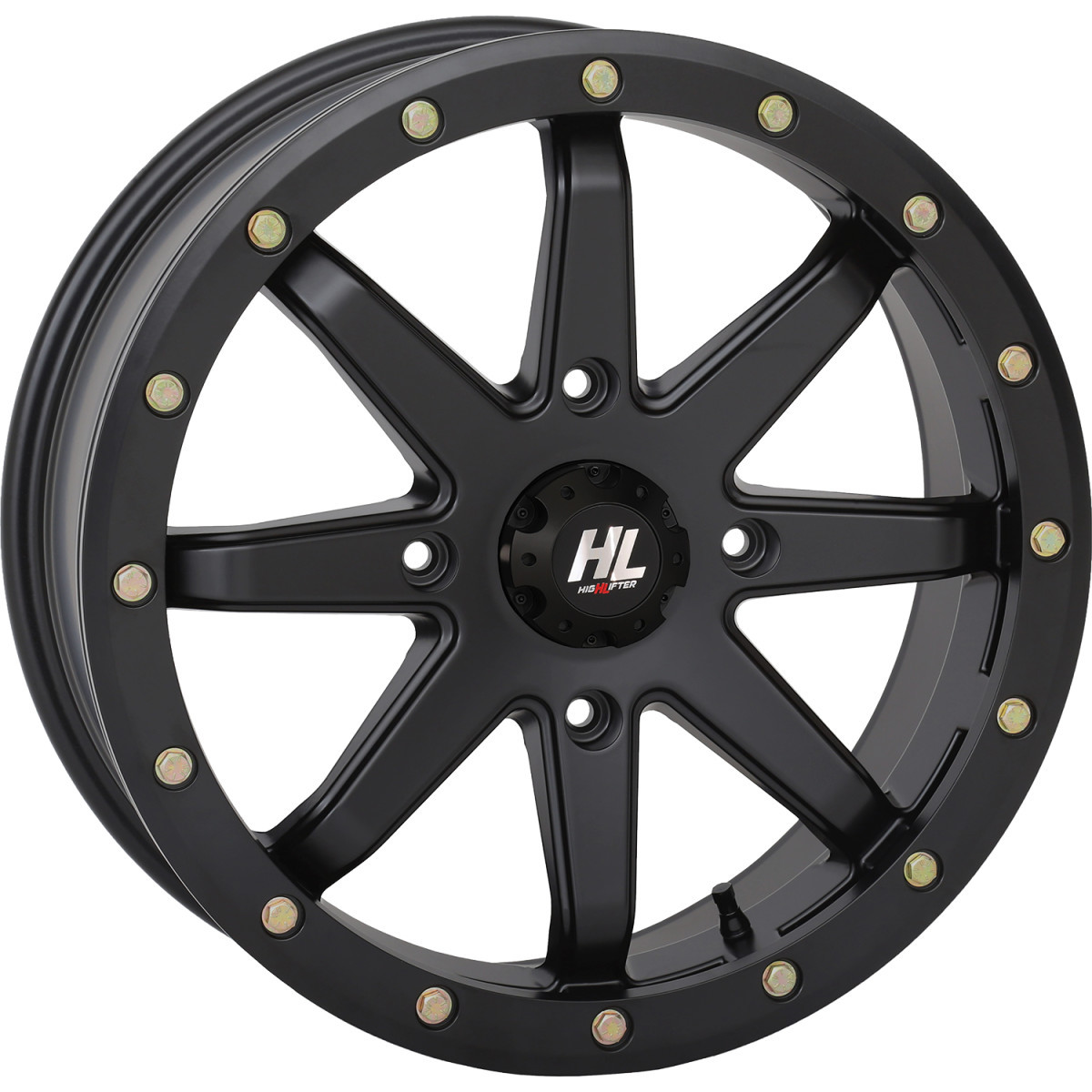 High Lifter #18HL09-1457 - Wheel - HL9 Beadlock - Front/Rear - Matte Black - 18x7 - 4/156 - 6+1 (+45 mm)