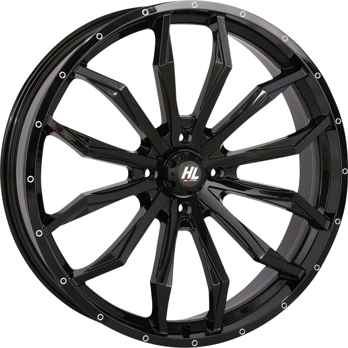 High Lifter #24HL21-1237 - Wheel - HL21 - Front/Rear - Gloss Black - 24x7 - 4/137 - 4+3 (+10 mm)
