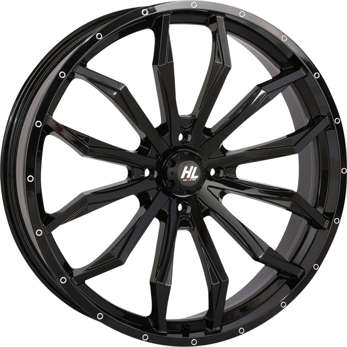 High Lifter #24HL21-1256 - Wheel - HL21 - Front/Rear - Gloss Black - 24x7 - 4/156 - 4+3 (+10 mm)
