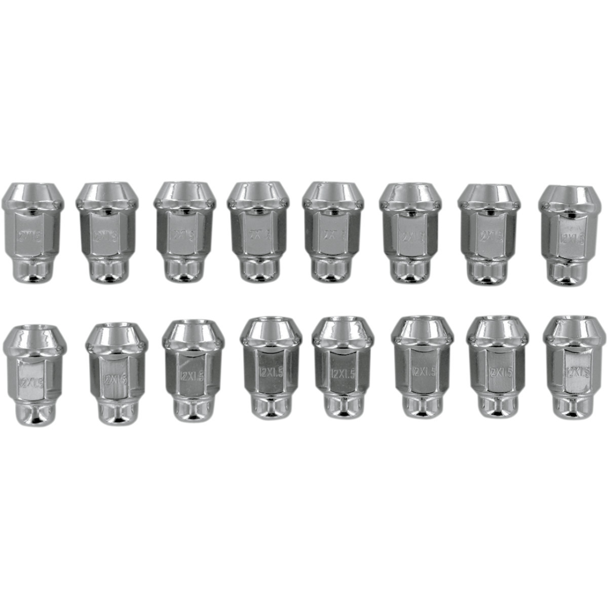ITP #ALUG18BX - Lug Nuts - 60° Tapered - Chrome - M12 x 1.50 - 16 Pack