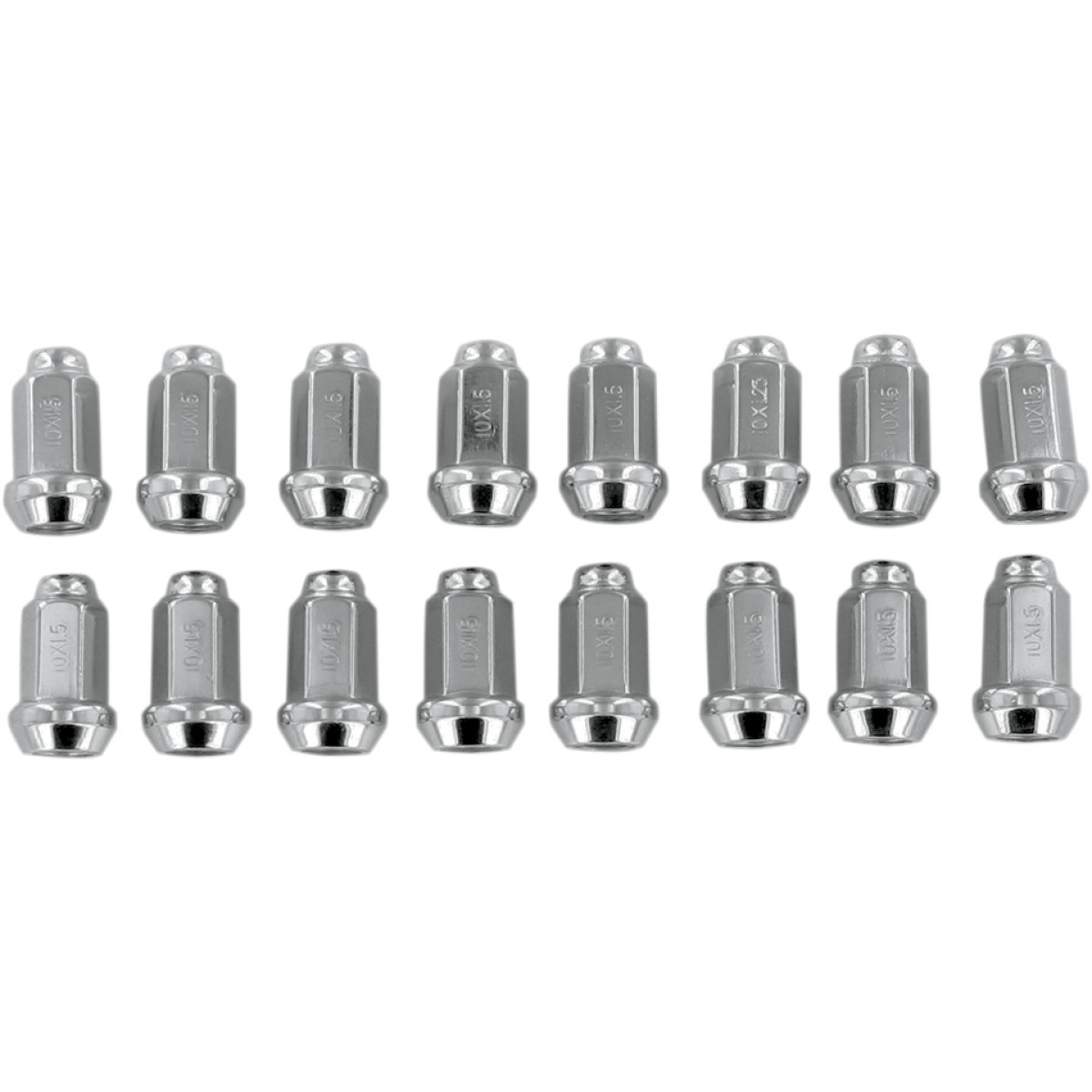 ITP #ALUG17BX - Lug Nuts - 60° Tapered - Chrome - M10 x 1.50 - 16 Pack