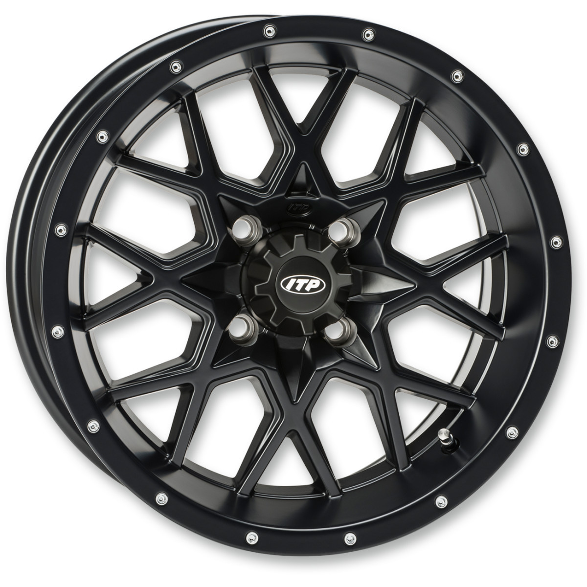 ITP #1822516705B - Wheel - Hurricane - Front/Rear - Black - 18x6.5 - 4/156 - 4+2.5 (+10 mm)