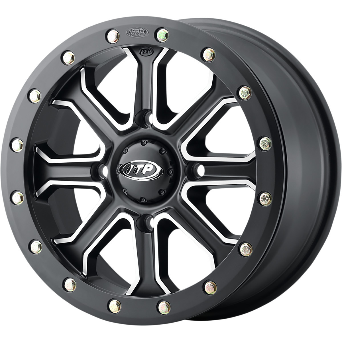ITP #1522527727B - Wheel - Inertia - Front/Rear - Black - 15x7 - 4/137 - 5+2 (+30 mm)