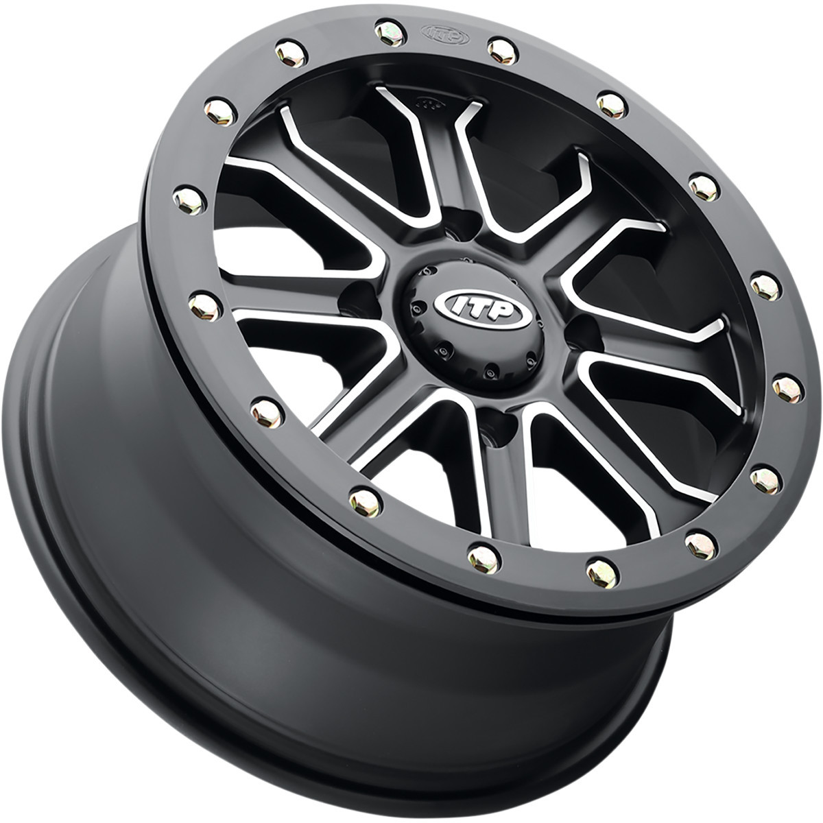 ITP #1522527727B - Wheel - Inertia - Front/Rear - Black - 15x7 - 4/137 - 5+2 (+30 mm)