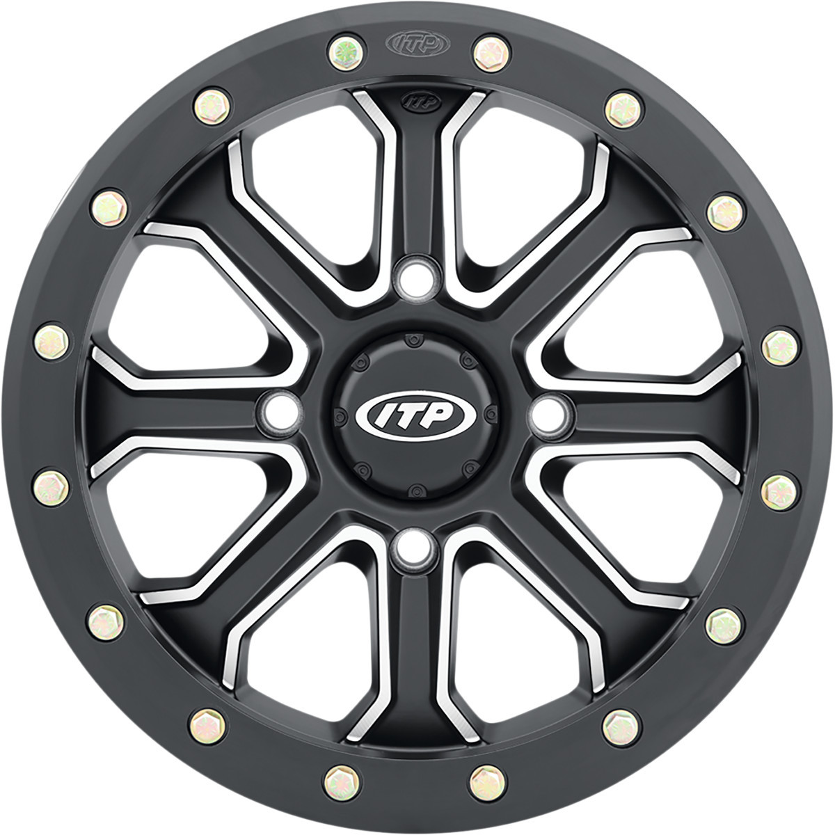 ITP #1522530727B - Wheel - Inertia - Front/Rear - Black - 15x7 - 4/156 - 5+2 (+40 mm)