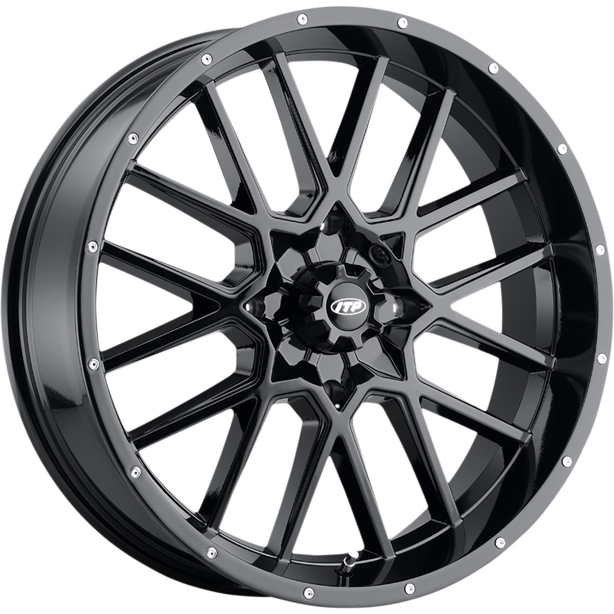 ITP #2022518705B - Wheel - Hurricane - Front/Rear - Black - 20x6.5 - 4/156 - 4+2.5 (+10 mm)